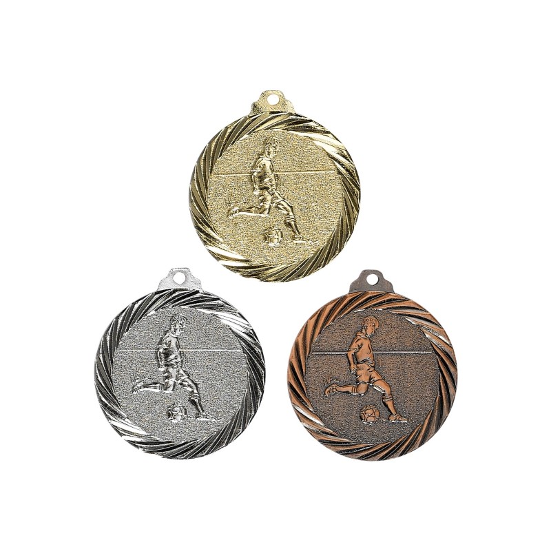 Médaille Football: Ø 32mm - Idéale compétions et tournois