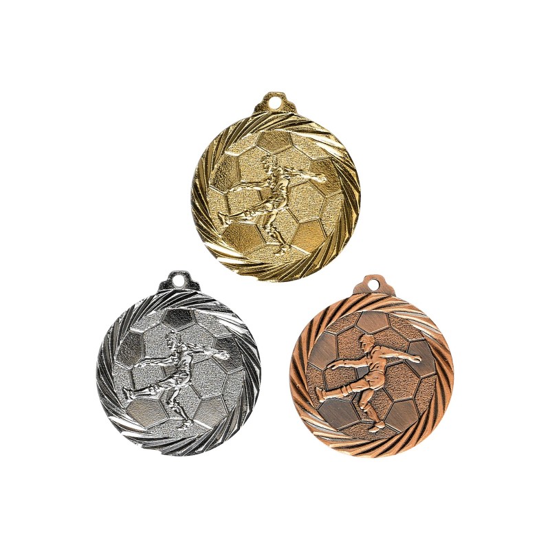 Médaille Football: Ø 32mm - Idéale compétions et tournois