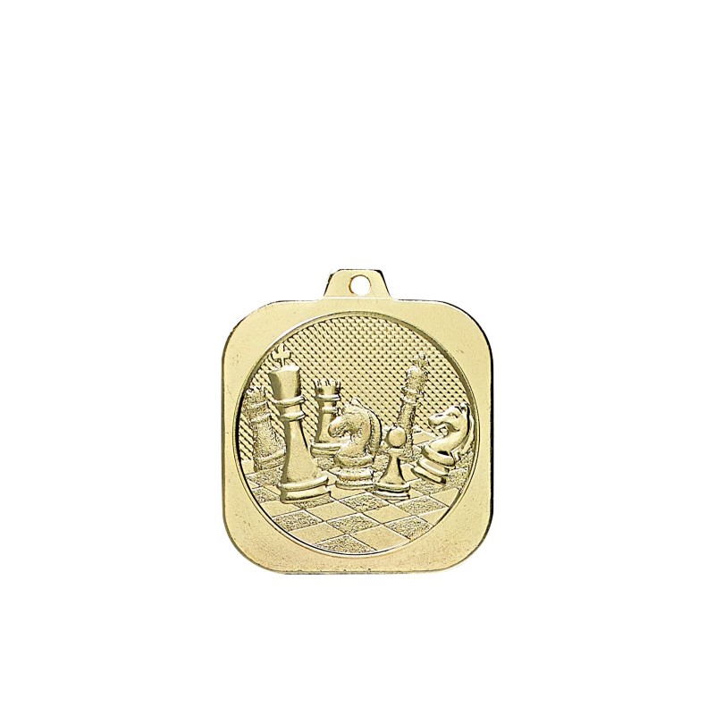 Médaille Carrée Échecs – DK05 pour Clubs Sportifs/Associations