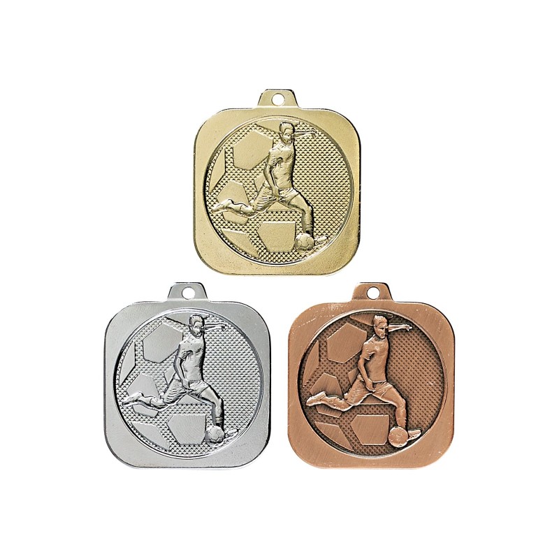 Médaille Carrée Football – DK08 pour Clubs Sportifs/Associations