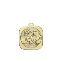 Médaille Carrée Rugby – DK14 pour Clubs Sportifs/Associations