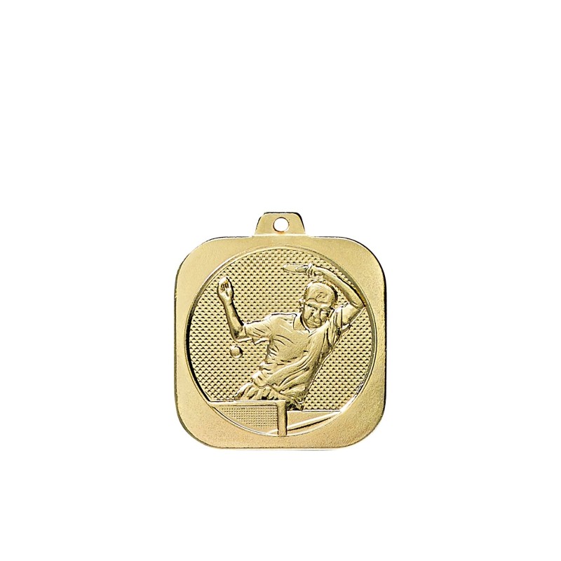 Médaille Carrée Tennis de table – DK17 pour Clubs Sportifs/Associations