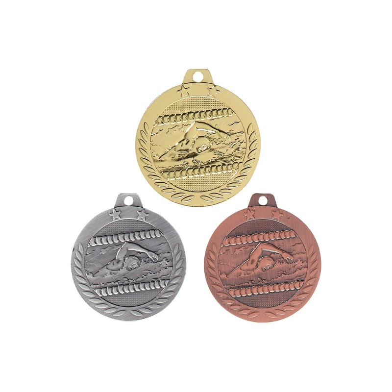 Médaille 40mm Natation DX14 - Idéale compétions et tournois