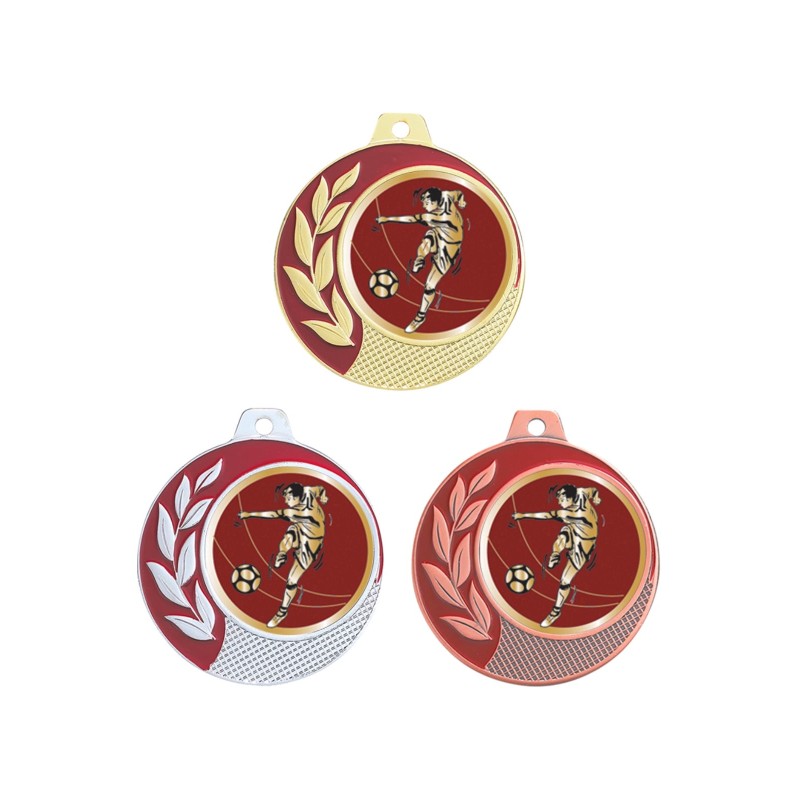 Médaille Design Football Ø 70mm - Valorisez vos podiums et remises de prix
