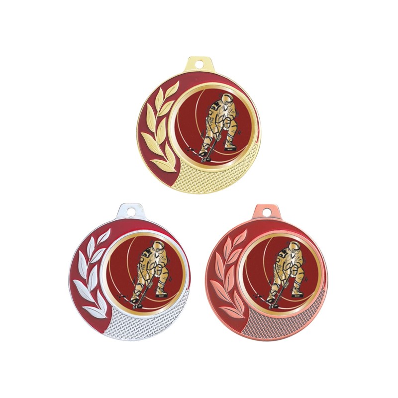 Médaille Design Hockey CZ15 Ø 70mm - Valorisez vos podiums et remises de prix