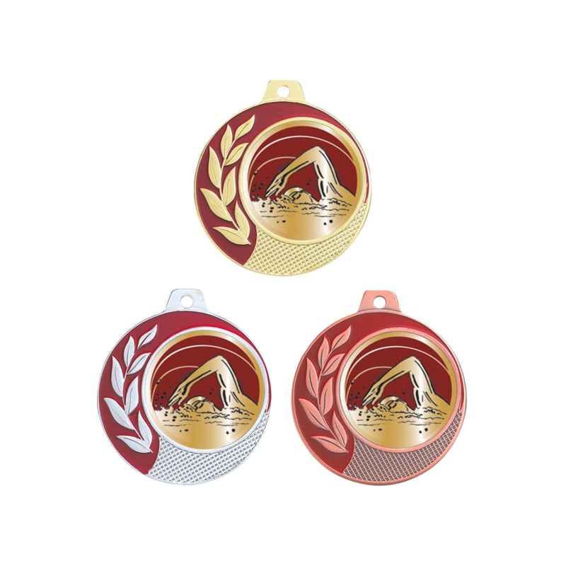 Médaille Design Natation H.  Ø 70mm - Valorisez vos podiums et remises de prix