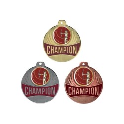 Médaille Champion Ø50mm : Tir à l'arc - Idéale compétions et tournois