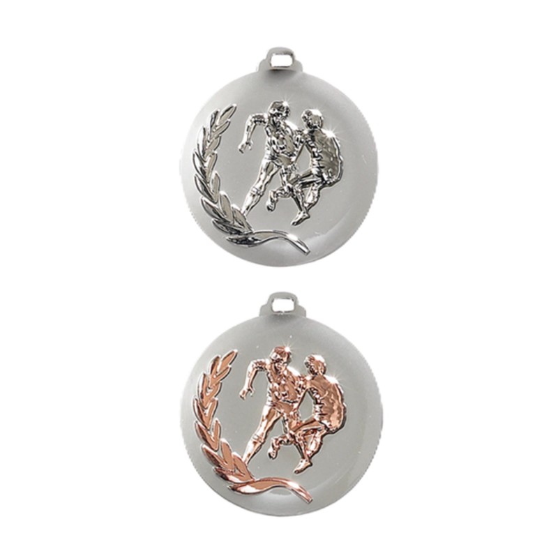 Médaille Bi-tons Ø50mm : Rugby - Trophée pas cher