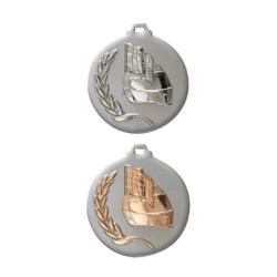 Médaille Bi-tons Ø50mm : Auto - Trophée pas cher