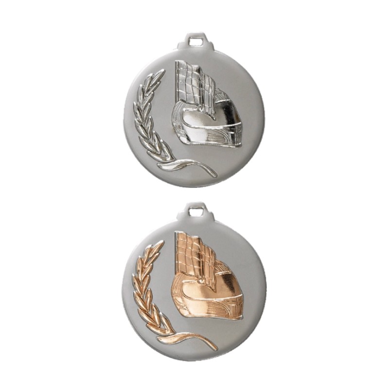 Médaille Bi-tons Ø50mm : Auto - Trophée pas cher