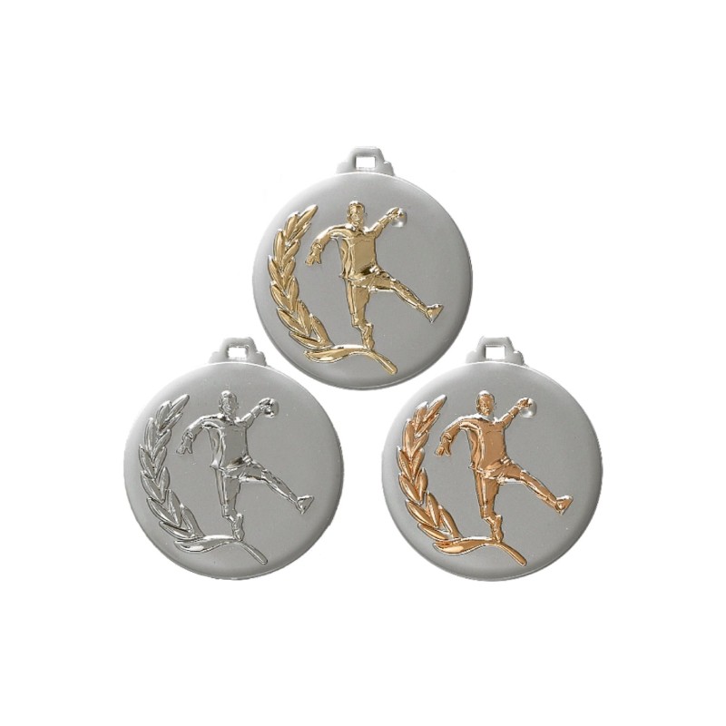 Médaille Bi-tons Ø50mm : Handball - Trophée pas cher
