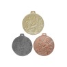 Médaille Football en promotion Ø 50mm - Finition or-argent-bronze