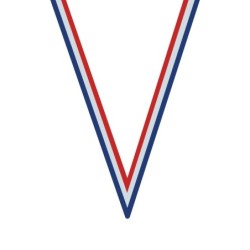 Ruban Bleu/Blanc/Rouge  pour médaille Sportive ! Clubs et Compétitions