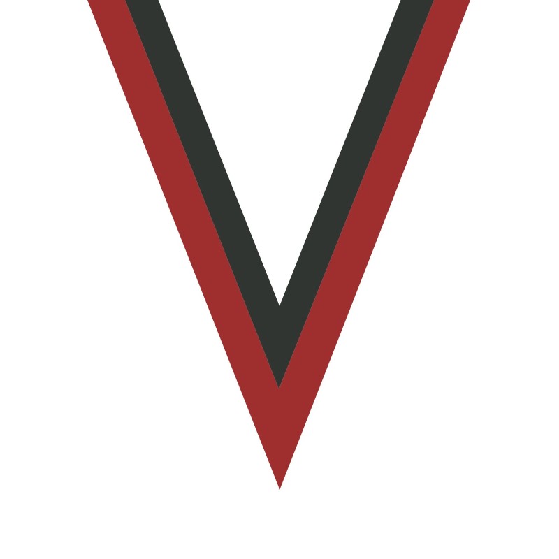 Ruban Rouge/Noir  pour médaille Sportive ! Clubs et Compétitions