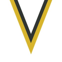 Ruban Jaune/Noir pour médaille Sportive ! Clubs et Compétitions