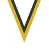 Ruban Jaune/Noir pour médaille Sportive ! Clubs et Compétitions