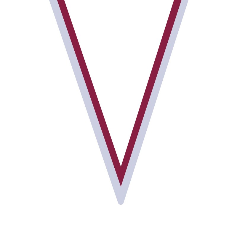 Ruban Rouge/Blanc  pour médaille Sportive ! Clubs et Compétitions
