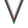 Ruban Vert/Rouge/Blanc  pour médaille Sportive ! Clubs et Compétitions