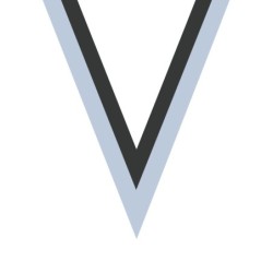 Ruban Banc/Noir  pour médaille Sportive ! Clubs et Compétitions