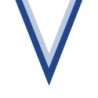 Ruban Blanc/Bleu  pour médaille Sportive ! Clubs et Compétitions