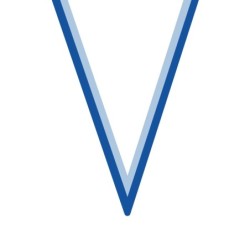 Ruban Blanc/Bleu  pour médaille Sportive ! Clubs et Compétitions