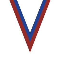Ruban Rouge/Bleu  pour médaille Sportive ! Clubs et Compétitions