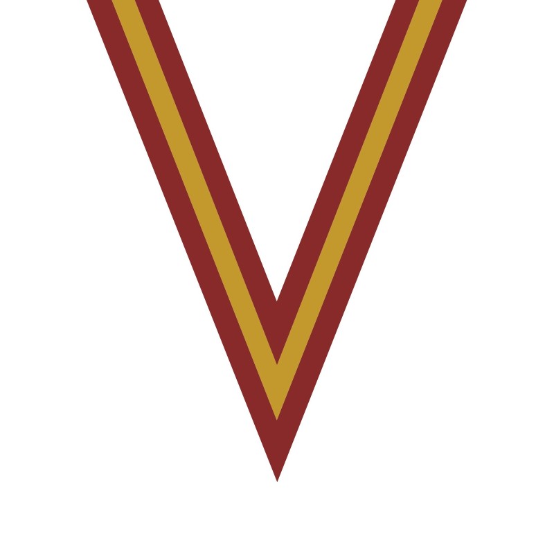 Ruban Rouge/Jaune/Rouge  pour médaille Sportive ! Clubs et Compétitions