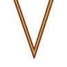 Ruban Rouge/Jaune/Rouge  pour médaille Sportive ! Clubs et Compétitions