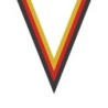 Ruban Noir/Rouge/Jaune  pour médaille Sportive ! Clubs et Compétitions
