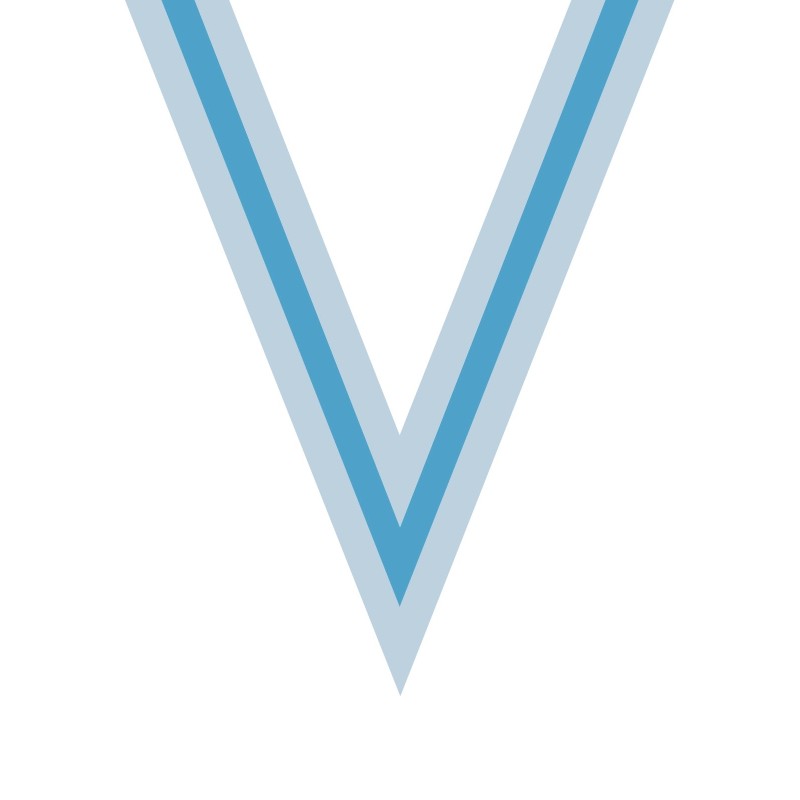 Ruban Blanc/Bleu ciel/Blanc pour médaille Sportive ! Clubs et Compétitions