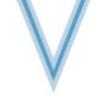 Ruban Blanc/Bleu ciel/Blanc pour médaille Sportive ! Clubs et Compétitions