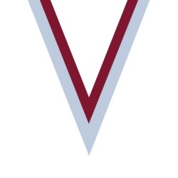 Ruban Blanc/Rouge pour médaille Sportive ! Clubs et Compétitions