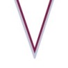 Ruban Blanc/Rouge pour médaille Sportive ! Clubs et Compétitions