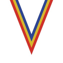 Ruban Rouge/Jaune/Bleu pour médaille Sportive ! Clubs et Compétitions