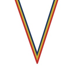Ruban Rouge/Jaune/Bleu pour médaille Sportive ! Clubs et Compétitions