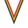 Ruban Noir/Jaune/Rouge pour médaille Sportive ! Clubs et Compétitions