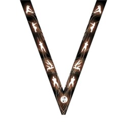 Ruban Arts Martiaux  pour médaille Sportive ! Clubs et Compétitions