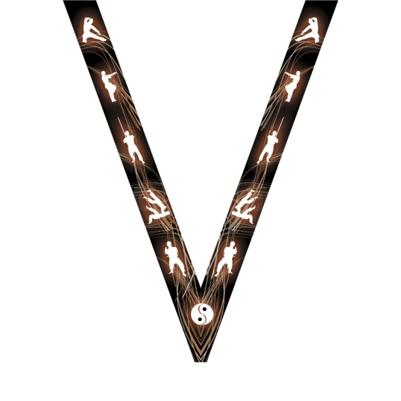 Ruban Arts Martiaux  pour médaille Sportive ! Clubs et Compétitions