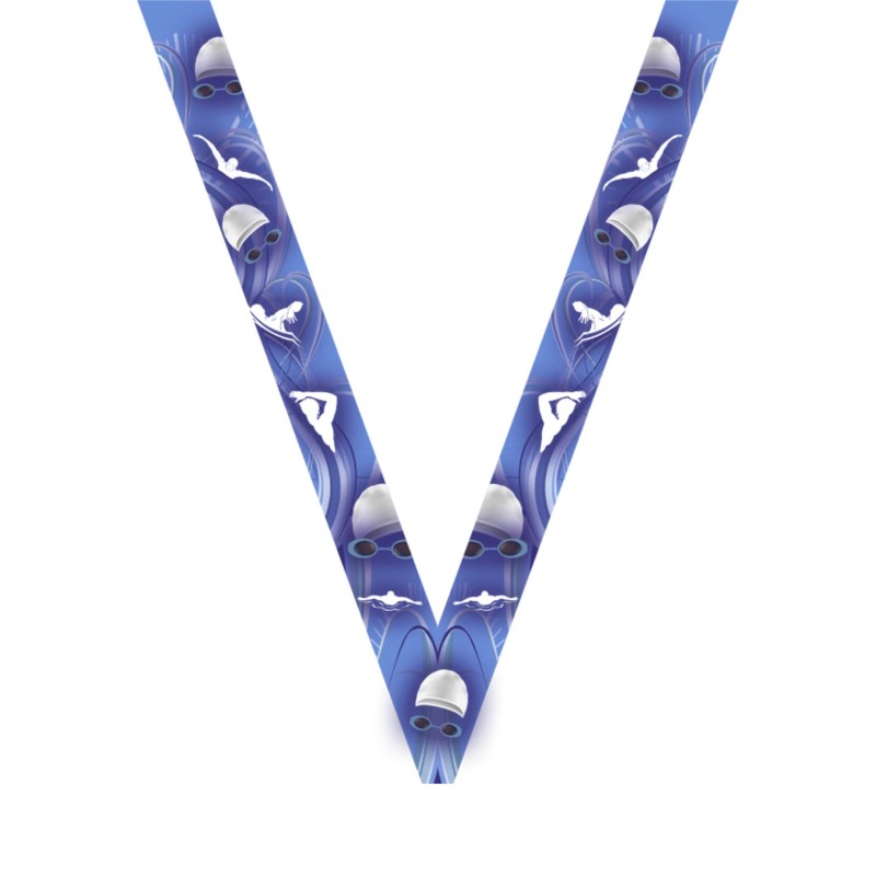 Ruban Natation  pour médaille Sportive ! Clubs et Compétitions