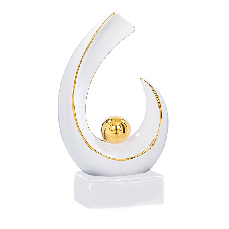 Trophée omnisports de 30cm en céramique émaillée. Réf : 80-51
