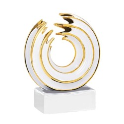 Trophée omnisports de 22cm en céramique émaillée. Réf : 80-91