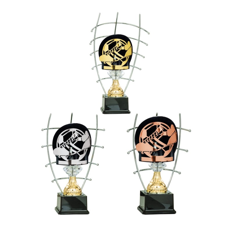 Trophée économique Football en Métal  - H33cm – Réf : 85-01