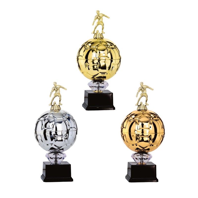 Trophée économique Football en Métal  - H30cm – Réf : 86-01
