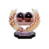 Trophée Bois Boules & Pétanque - Impression couleur - H26cm – Réf : 56508