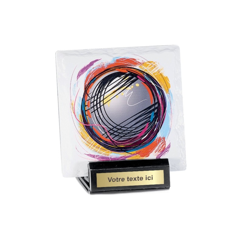 Trophée économique Boules & Pétanque en Céramique - H13cm – Réf : 45104
