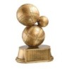 Trophée économique Boules & Pétanque en Verre  - H15cm – Réf : 81511