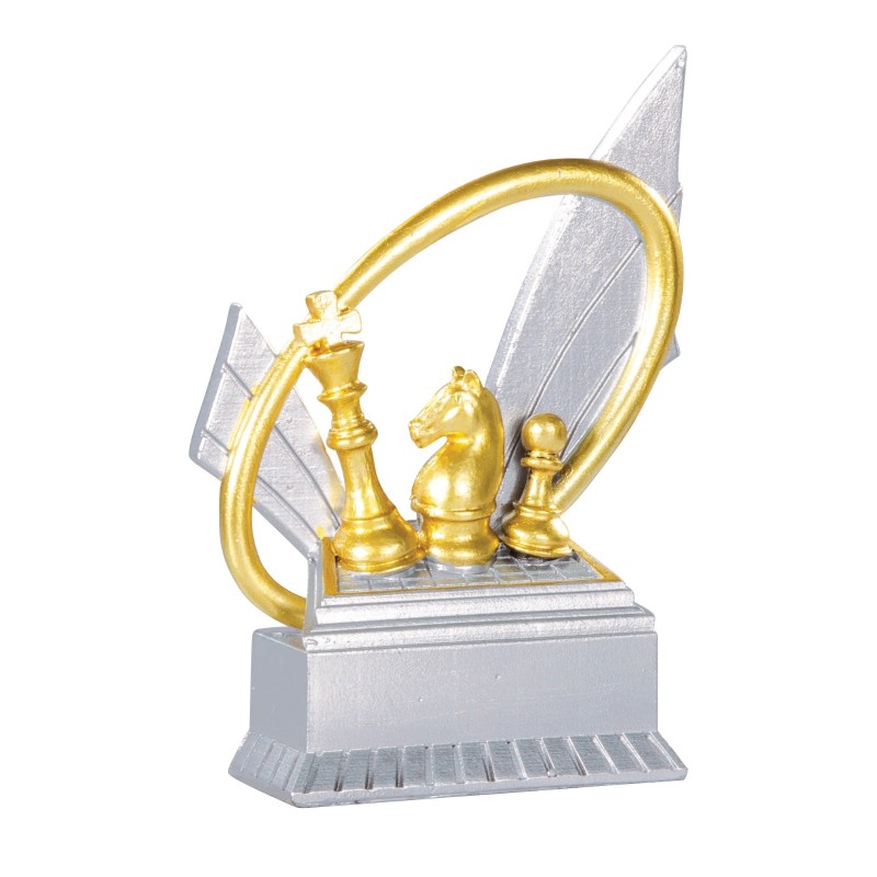 Trophée économique Echecs en Résine  - H12cm – Réf : 31410