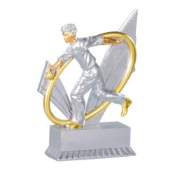 Trophée économique Boules & Pétanque en Résine  - H12cm – Réf : 31424