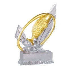 Trophée économique Pêche en Résine  - H12cm – Réf : 31426