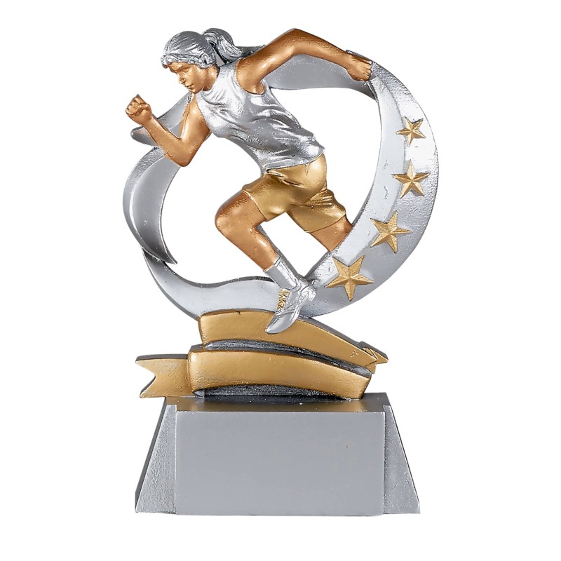 Trophée économique Course à pied en Résine  - H15cm – Réf : 61403